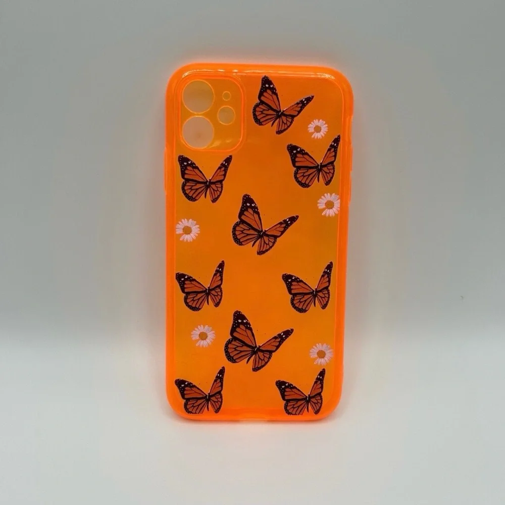 Orange Butterfly Phone Case